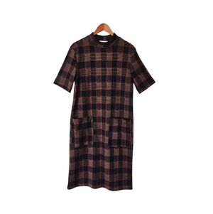 Zara Plaid Short Sleeve Dress - M